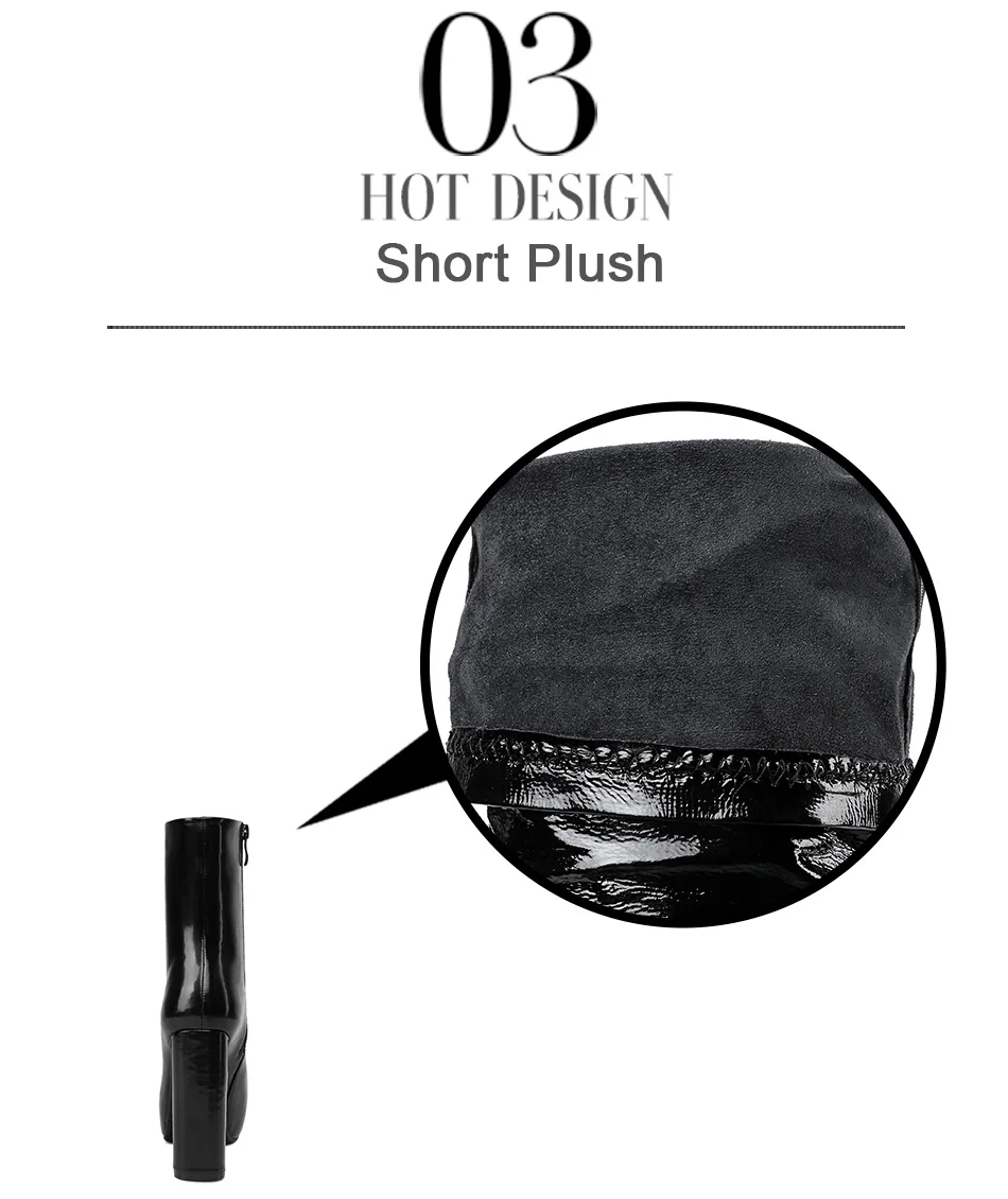 high heels martin boots 