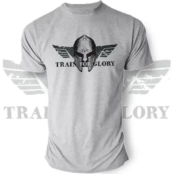 通販 服カジュアル半袖夏の列車栄光スパルタワークアウトフィットネスパワーリフティングtシャツ理想的なギフトtシャツ