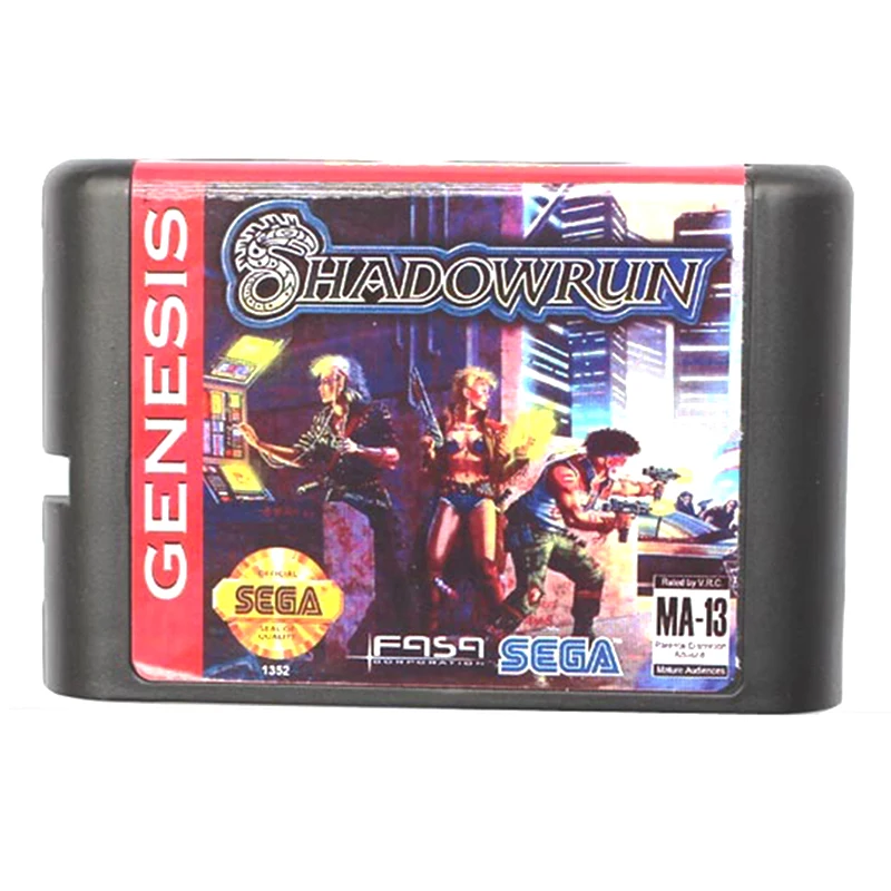 Игровая карта Shadow Run для Sega MD 16 бит Mega Drive игровая консоль Genesis PAL USA JAP | Электроника
