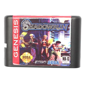 

Shadow Run for 16 bit Sega MD Game Card for Mega Drive for Genesis Video Game Console PAL USA JAP
