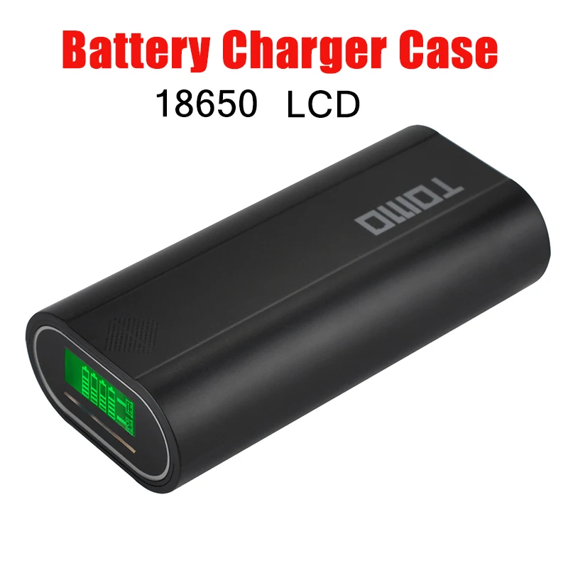 

TOMO M2 18650 Lithium Battery Charger 3.7 V 18650 charging 2 Slots Smart charger LCD display Power Bank ( NO Battery)