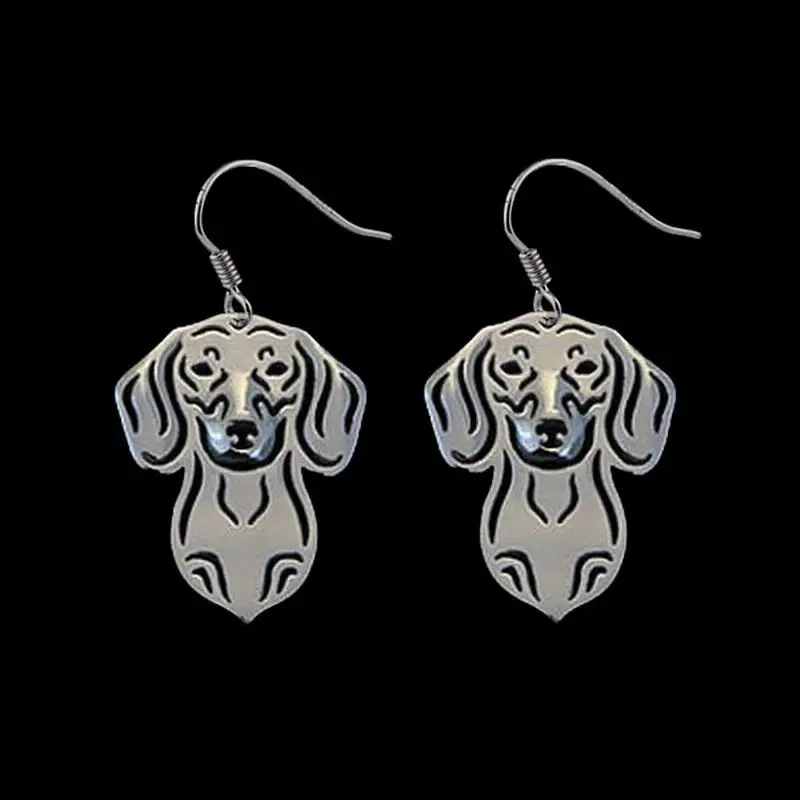 

Women Jewelry Metal Pet Earrings Lovers Alloy Dachshund Dog Earrings
