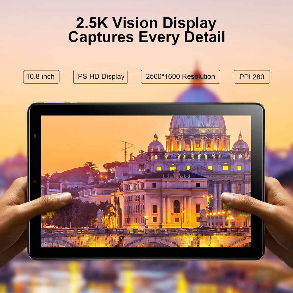 CHUWI Original Hi9 Plus Tablet PC MediaTek Helio X27 Deca Core 2K Screen Dual 4G 10.8 Inch 4GB RAM 64GB ROM Android 8.0 Tablet