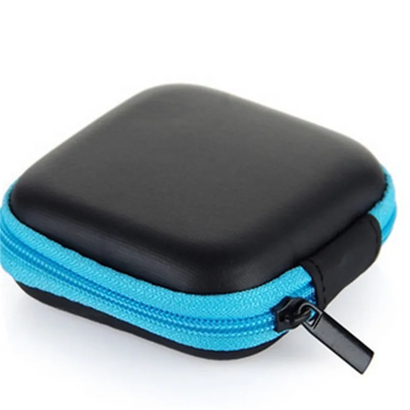 Портативная мини-электронная сумка на молнии, коробка для наушников-вкладышей, чехлы для наушников EVA, квадратные наушники-вкладыши, гарнитура, переносная цифровая сумка
