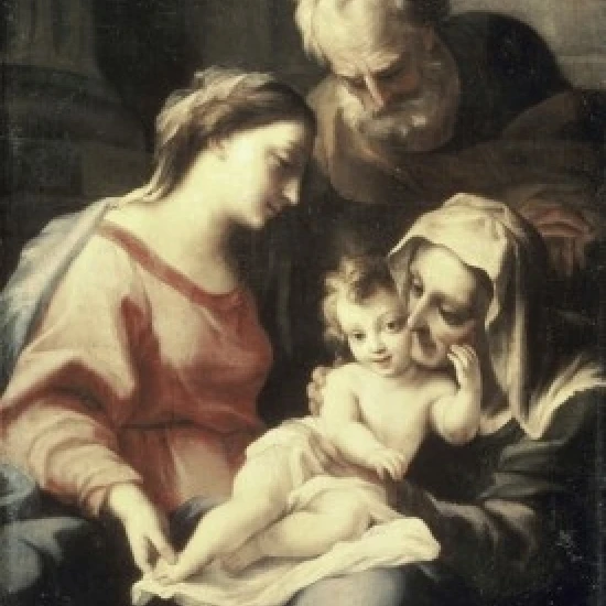 The Holy Family  Luca Giordano (1632-1705 Italian)  Pushkin Museum of Fine Arts  Moscow Poster Print (18 x 24)