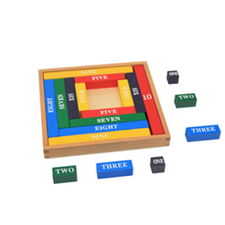 Montessori children's color decimal bar kindergarten early wooden education math toy