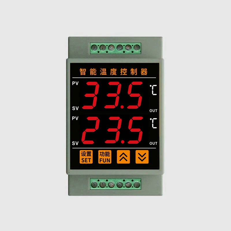 30'C~ 160'C din Тип Двойной выход цифровой термостат с 1 шт. датчик температуры din контроллер с 2 Выход реле