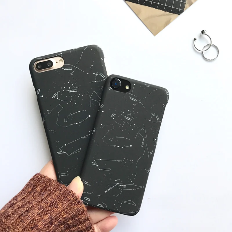Модный чехол со звездами и небом для iphone 7 задняя крышка с милым мультяшным