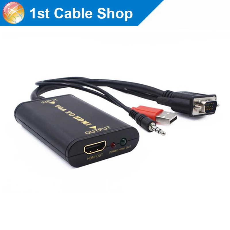 Hdmaters преобразователь из VGA в HDMI PC VGA в AV HDMI для ПК ноутбука