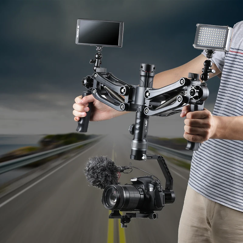 Steadymaker BOB Buster Gimbal Arm с пружинной двойной ручкой Steadicam Rig для Zhiyun Gimbal Crane 2 Plus Feiyu DJI RONIN S Moza