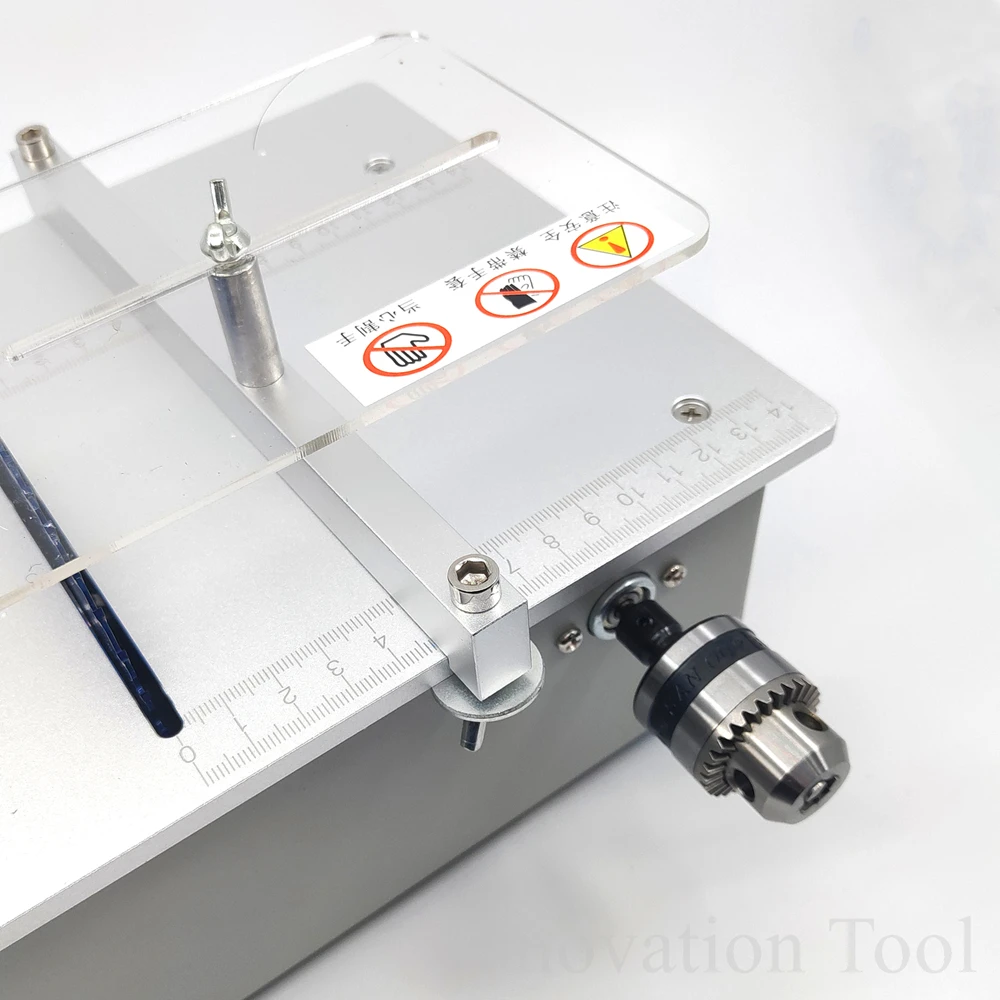 Многофункциональная Настольная мини-пила, деревообрабатывающая скамейка, DIY хобби, модель, режущий инструмент, B10, сверлильный патрон, регулируемая скорость, двойной двигатель