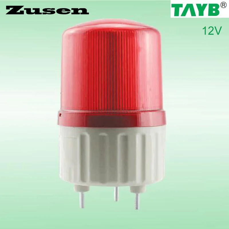 

Zusen 12v TB1081J Alarm rolling Signal Warn Warning Siren RED LED Lamp with buzzer
