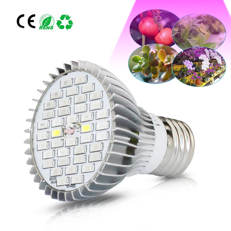 

VBS E27 Led Grow Light 30W/50W/80W 110v/220v Led Full Spectrum Plant Grow Light Bulb for Hydroponic Flowers Plants Vegetables