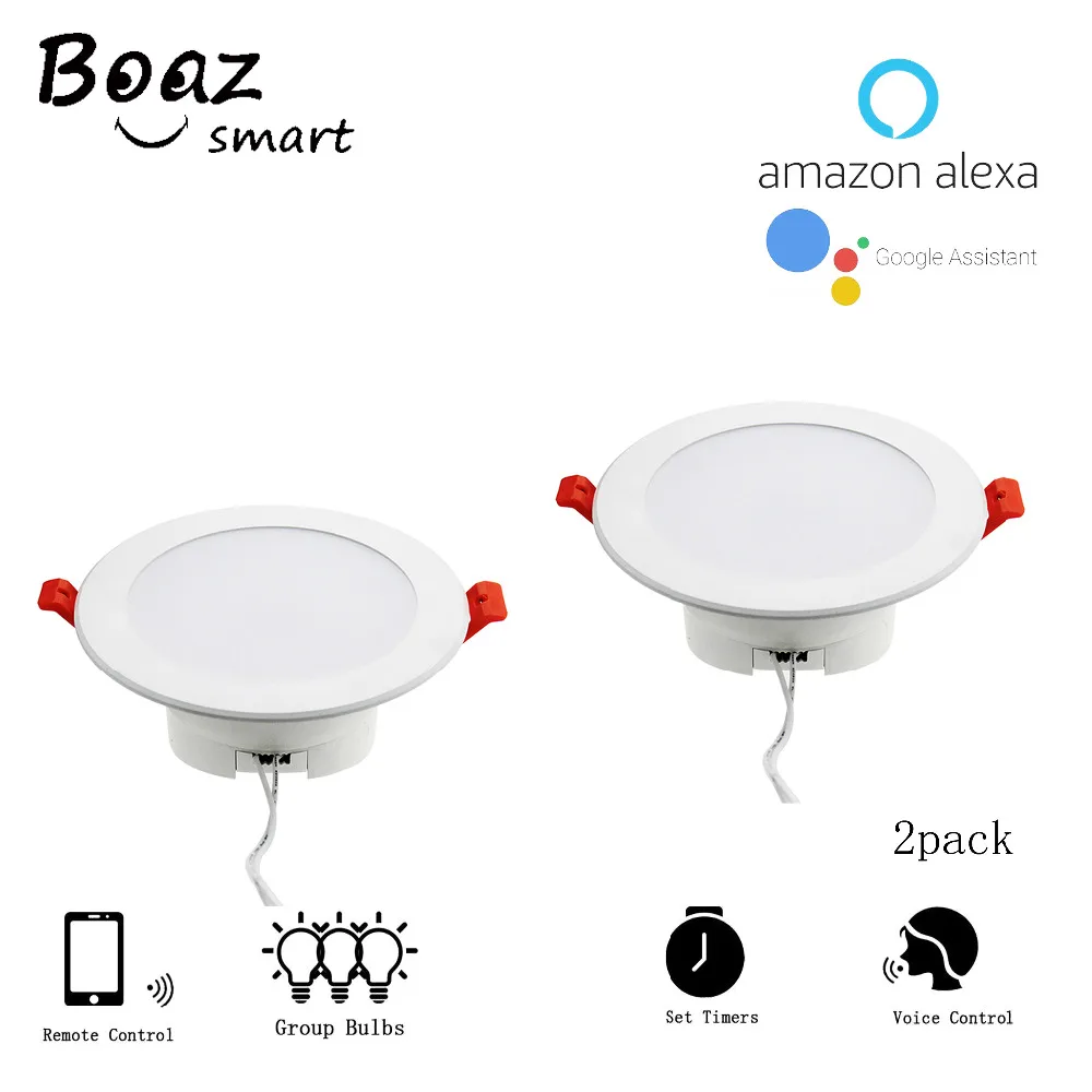 

Smart Wifi LED downlight 4 inch RGBW Tuya Smartlife downlight 10w color changing Voice Control by Alexa Echo Google Home IFTTT