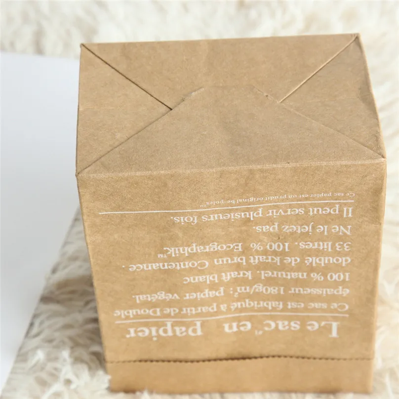 1pcs Cute folding Storage Bag Kraft Paper Laundry Bag Baby Kids Toys Fruit Flower Storage Bags Organizer #3j17 (4)