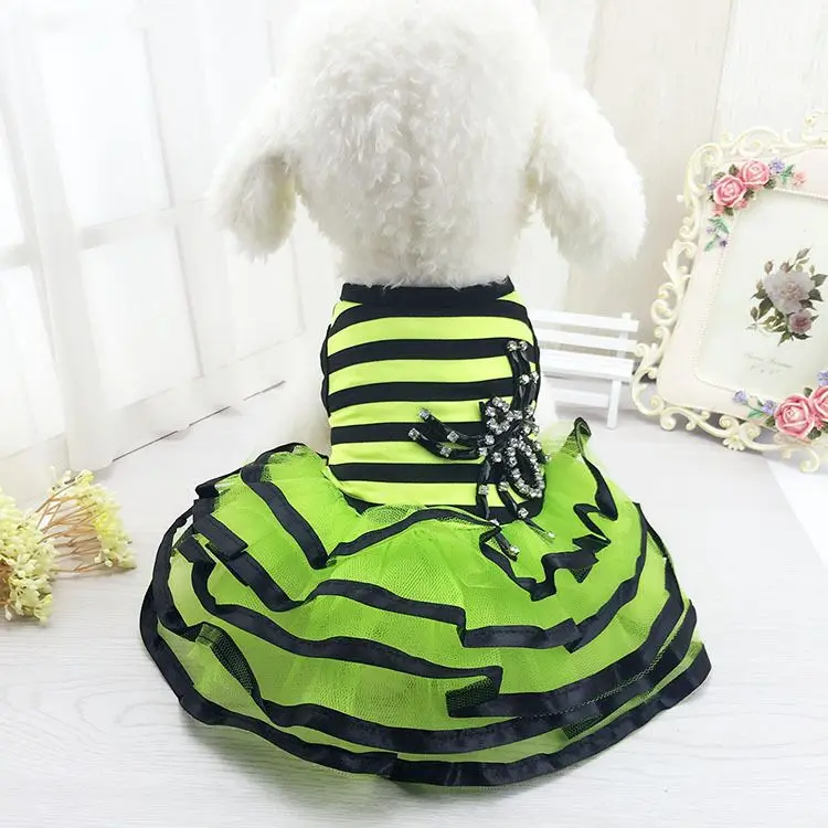 FG42 free shipping Pet Summer skirt Dress Teddy Princess Dog Dresses