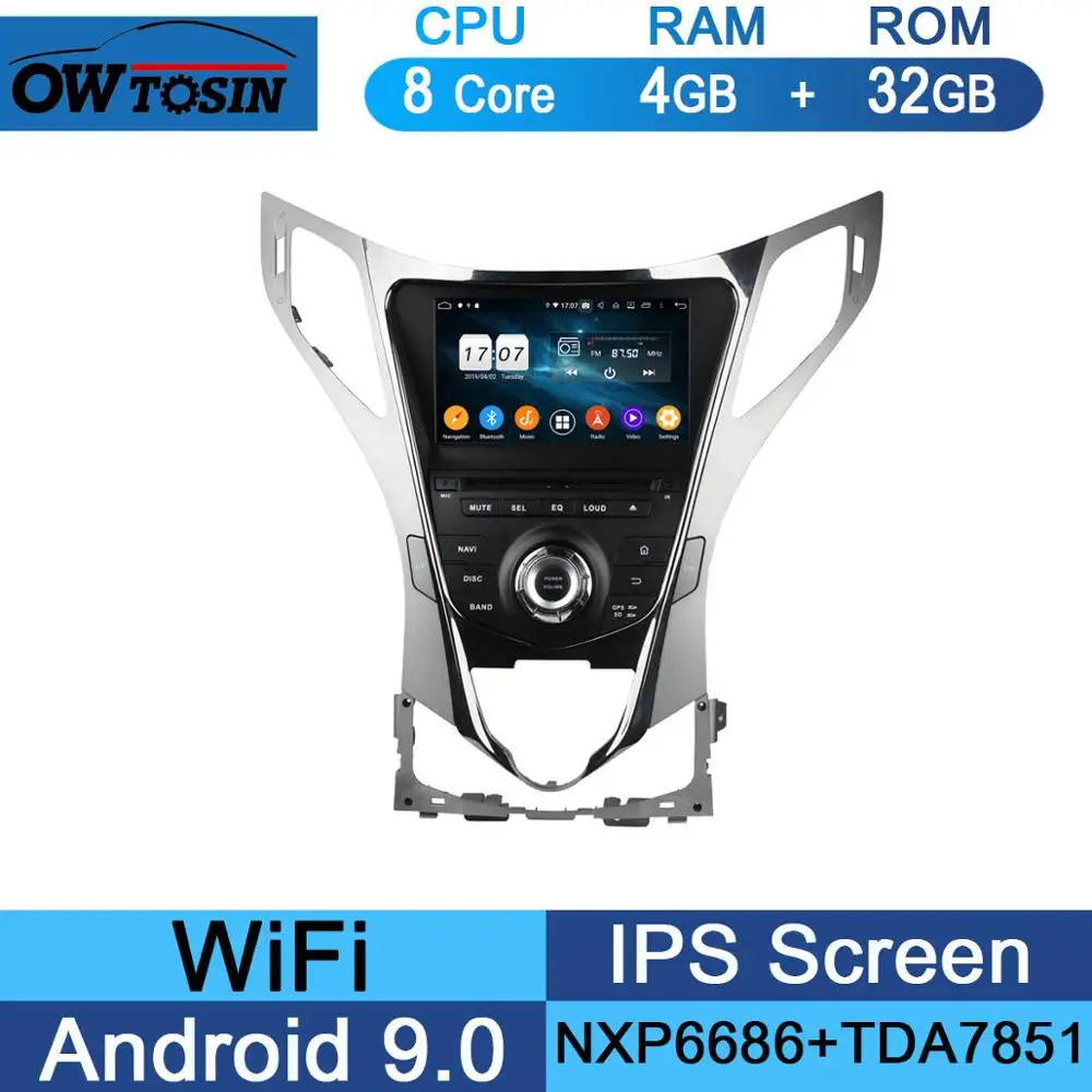 " ips 1920*1080 8 ядерный 4G+ 64G rom Android 9,0 автомобильный dvd-плеер для hyundai AZERA Grandeur HG I55 2011 2012 DSP радио gps Parrot BT - Цвет: 32G