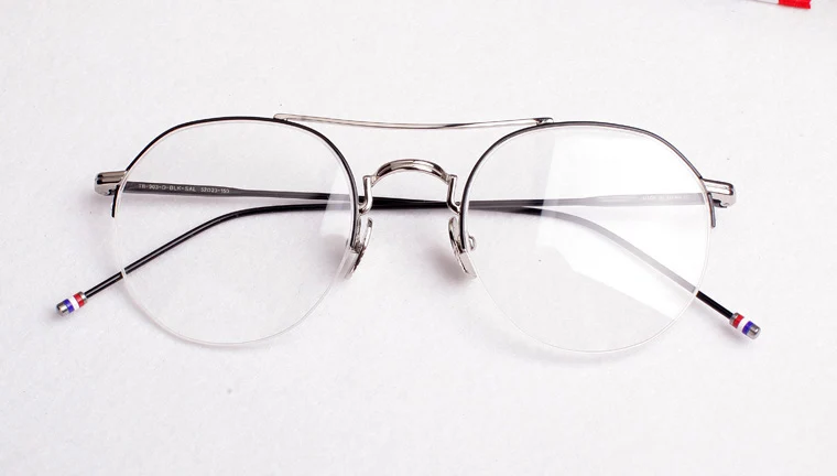 Оптические очки с полуоправой для мужчин и женщин, компьютерные очки для близорукости, женские очки с коробкой TB903