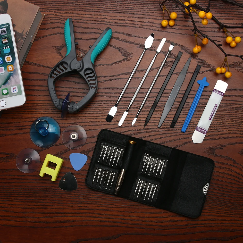  40 in 1 funktion Handy Screen Eröffnung Zangen Reparatur Werkzeuge Kit Schraubendreher Pry Zerlegen