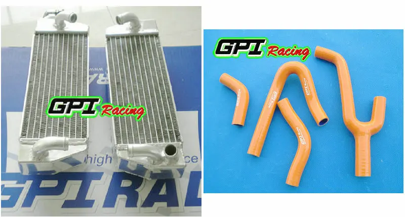 GPI алюминиевый гоночный радиатор + шланг для KTM 250/300/380 EXC/MXC/SX 98-03 99 00 01 02 2003 2002 |