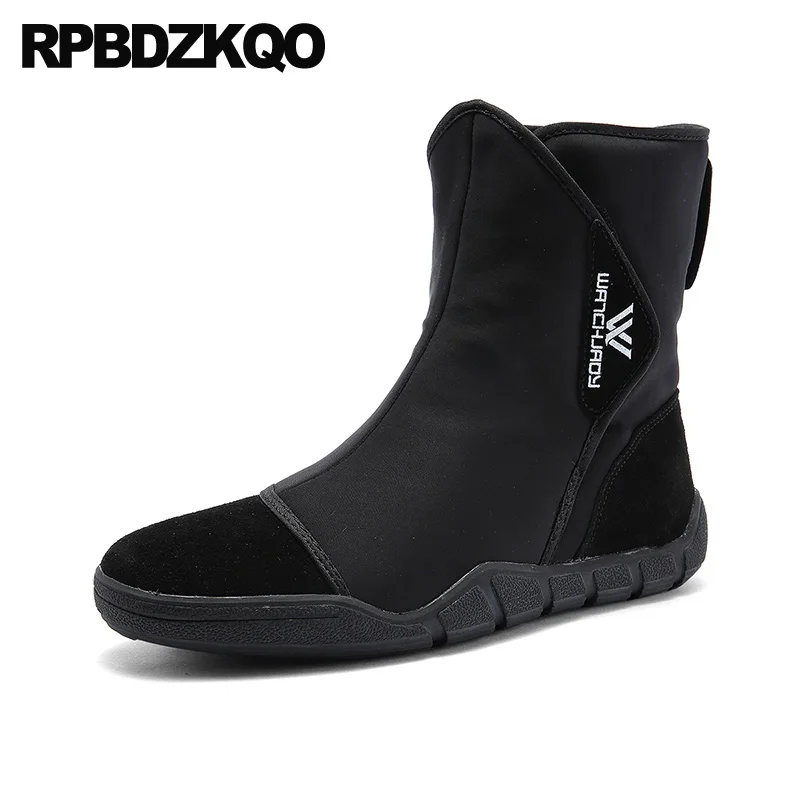 

Designer Sneakers Patchwork Trainer Men Slip On Casual Shoes Black Ankle Suede Snow High Quality Snowboot Winter Boots Faux Fur