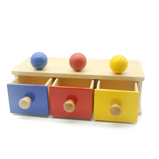 Montessori Drawer Box Object Performance Box Early Learning Educational