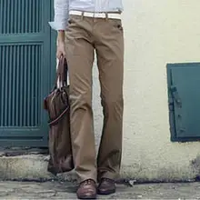 Новинка года летние винтажные Для мужчин одежда корейские Узкие повседневные Micro расклешенные брюки lecustom Сделано большие размеры Модные мужские Штаны S- XXL