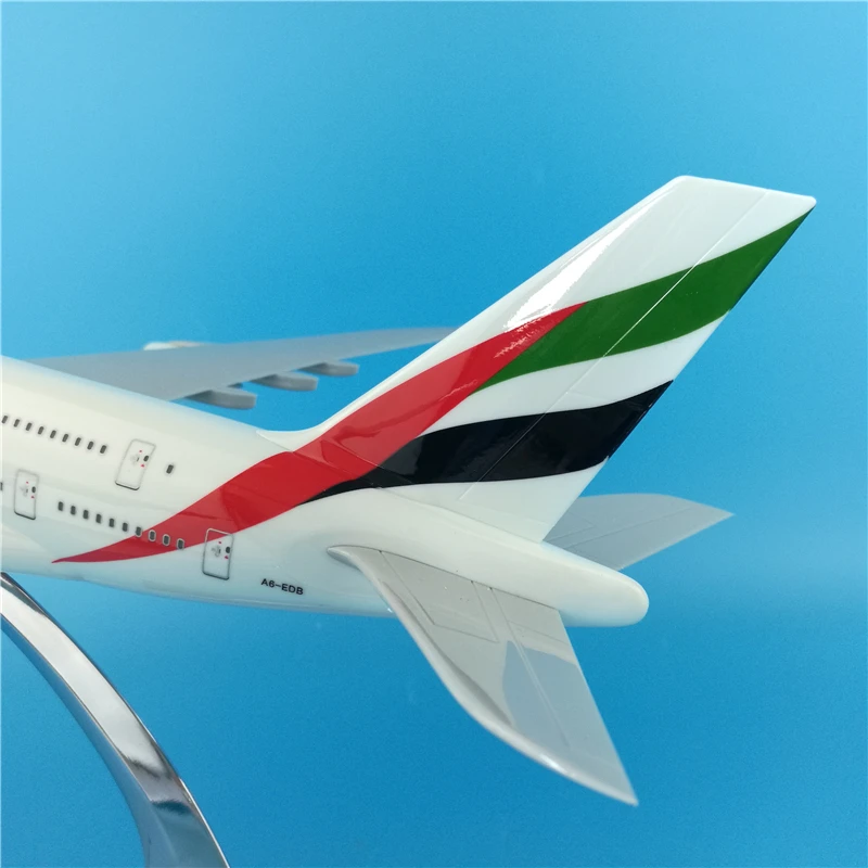 36 см модель самолета Смола A380 Объединенные Арабские Эмираты авиакомпании