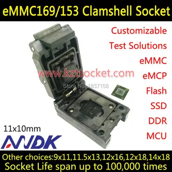

eMMC socket,11x10,Test and Burn-in socket,for eMMC programmer eMMC socket adapter reader,BGA169 BGA153,Sgl