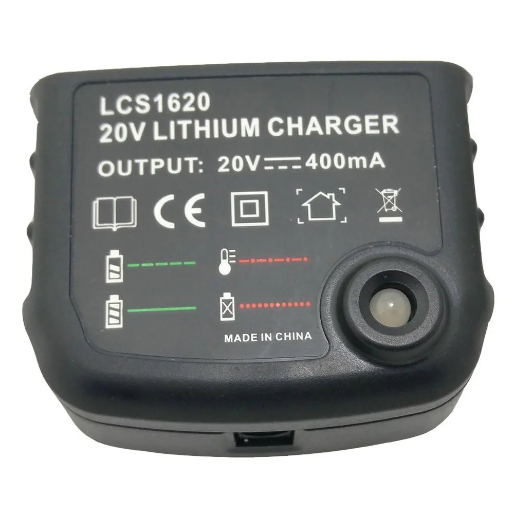 Replacement Charger LCS1620 AC100V--240V For BLACK&DECKER Lithium Power Tools Battery 14.4V 18V 20V