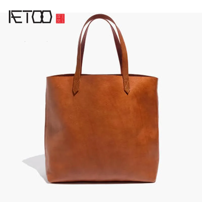 Schicht Retro Handtasche Aetoo Leder Damen 1 Echtes Erste 2 Transport FSqcBcn4tW