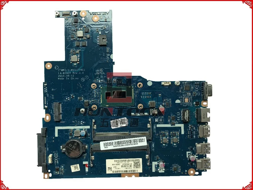 FRU: 5B20G45950 для Lenovo B50-70 материнская плата ноутбука ZIWB2/ZIWB3/ZIWE1 LA-B092P SR1EN I3-4030U DDR3L 100%