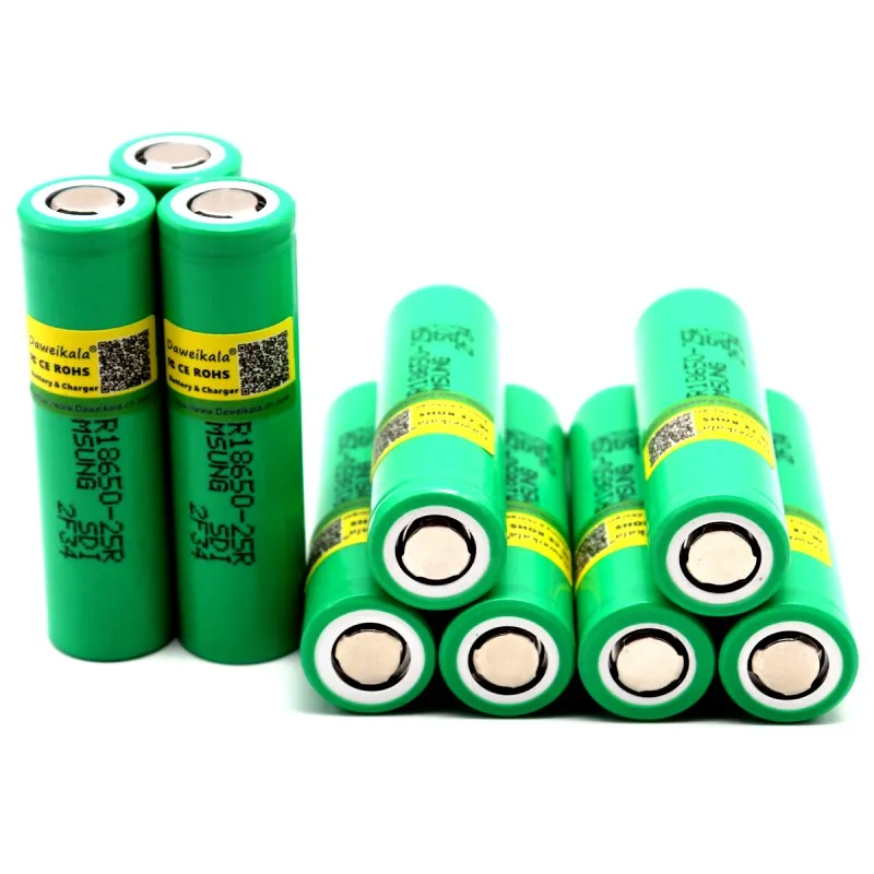 D 18650 аккумулятор 2500 mAh 3,6 V для samsung INR18650-25R 20A разрядка электронных сигарет