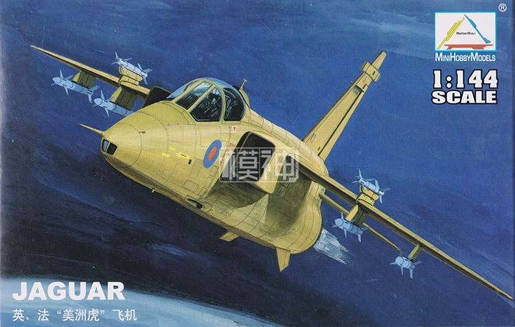 

1: 144 British French Jaguar Fighter Planes Assembled Model Aviation Model