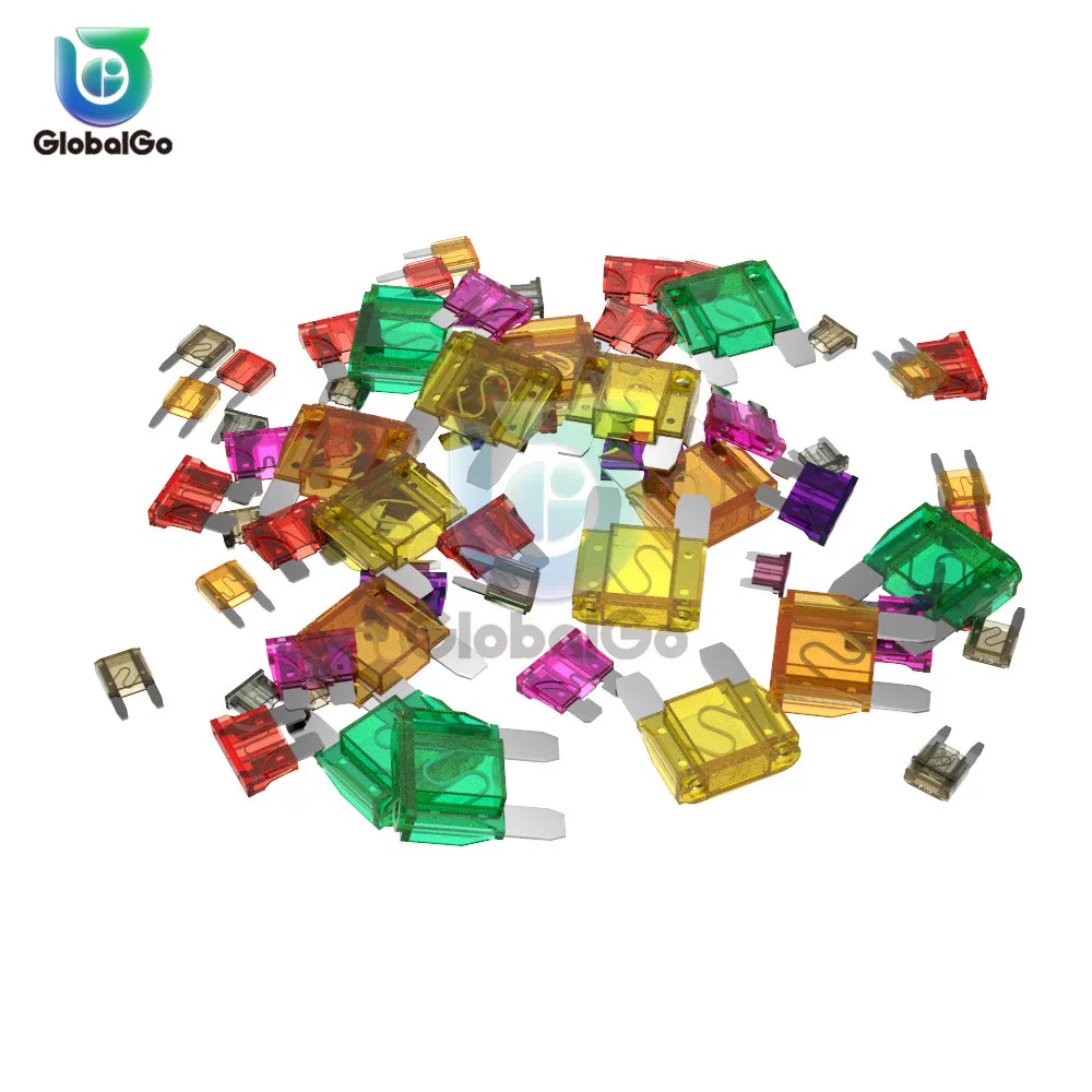 

3pcs/Lot Car Fuses Mini Small Medium Large Auto Truck Blade Type Fuse Set 5A 7.5A 10A 15A 20A 25A 30A Amp