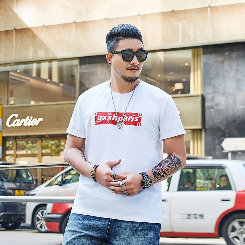 

2019 New Summer GXXH Big Size Many Style Printed Tee Men Tide Brand Men's Short Sleeve T-shirt Oversize XXL 3XL 4XL 5XL 6XL 7XL