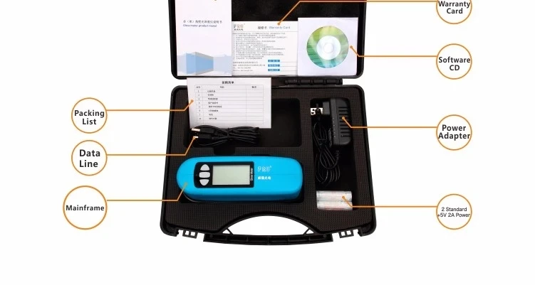 FRU WG60A прецизионный измеритель блеска для гранитных полов glossmeter угол 0-1000 ГУ один глянец с USB