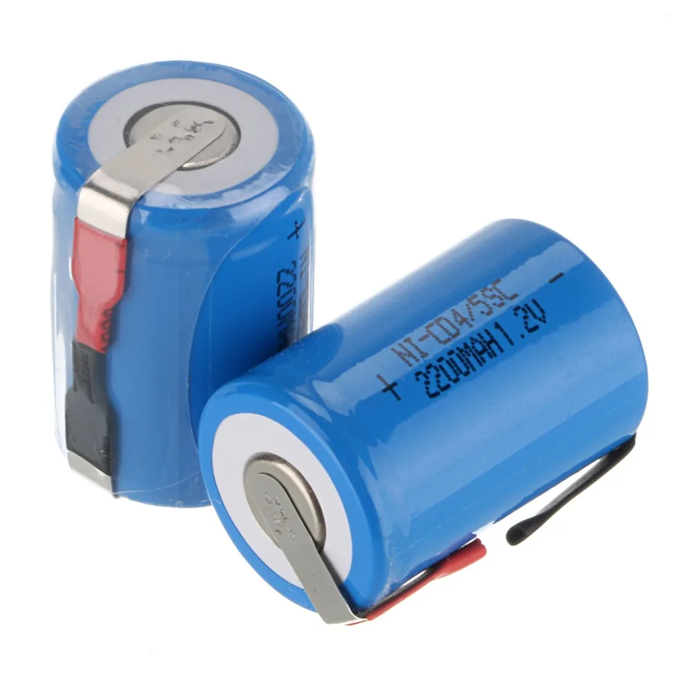 

2-16Pieces Anmas Power Blue COlor 1.2V 4/5 SC Sub C 2200mAh Ni-CD nicd Sub C Rechargeable Batteries