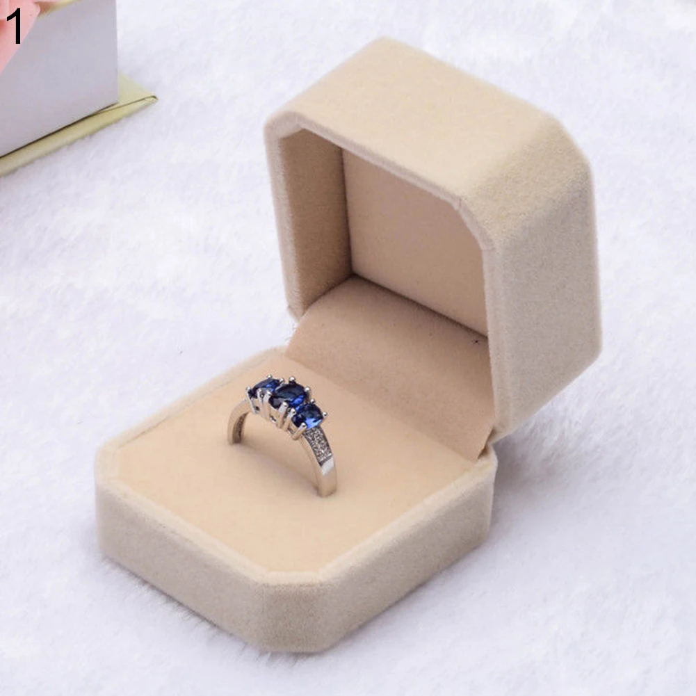 Бархатная коробка для помолвки, свадебные серьги, кольцо, подвеска, ювелирная витрина, Подарочный чехол, серьги, ювелирная витрина, подарочная коробка