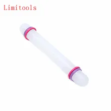 Белый 23 см антипригарное скольжение помадка Скалка помадка торт тесто ролик украшение торт ролик ремесла инструмент для выпечки и готовки