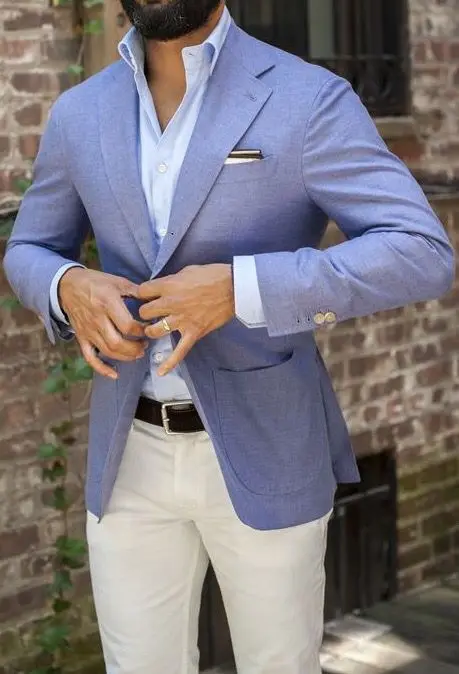 Pantalones casuales púrpura boda Trajes para hombres novio