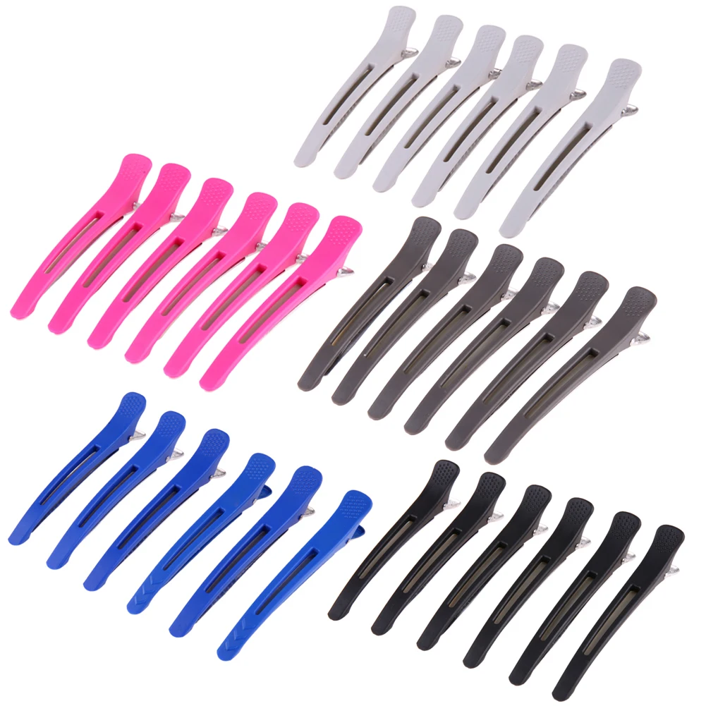 6pcs Hair Clips Barrettes Headwear Plastic Hairdressing Clips Clamp