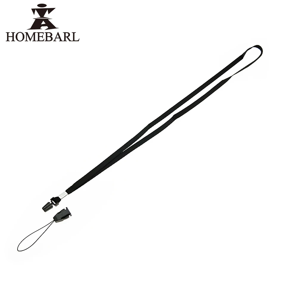 

HOMEBARL 100Pcs/Lot 45CM Nylon Lanyard Portable Neck Cord Strap For ID Badge Cell Phone Key Holder Rope For Kid Children Student