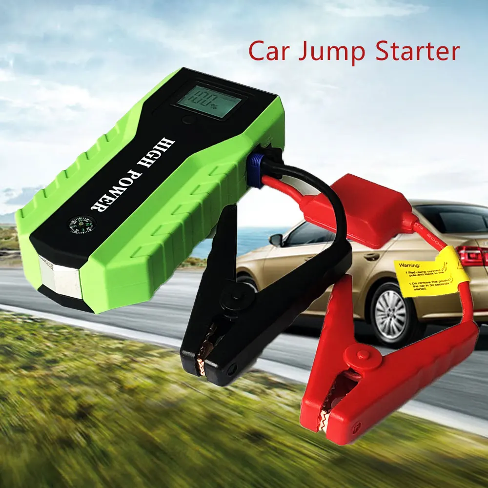 2019 Multifunction Jump Starter 89800mAh 12V 2USB 600A Portable Car Battery Booster Charger Booster Power Bank Starting Device