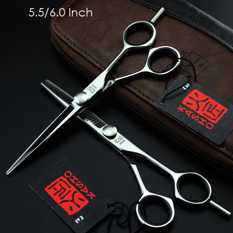 

Kasho 5.5inch 6Inch Professional Hair Scissors Hairdressing Tools Barber Hair Cutting Shears Set For Haircut Salon