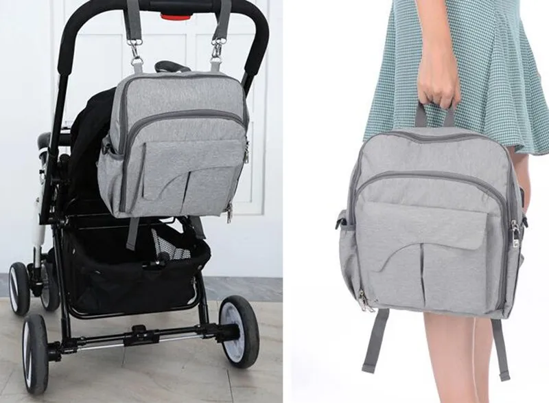 MOTOHOOD Portable Baby Seat Baby Diaper Bags Backpack Waterproof USB Stroller Baby Bag For Mom Organizer Maternity Bag  (7)