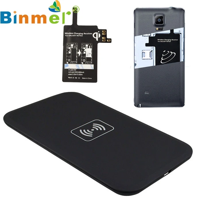 

Qi Wireless Charging Pad With Receiver Tag Set For Samsung Galaxy Note 4 LJJ1229