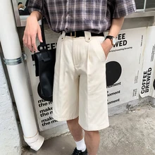 Летняя новая Корейская версия свободные Harajuku трендовые деловые повседневные мужские шорты с пятью точками