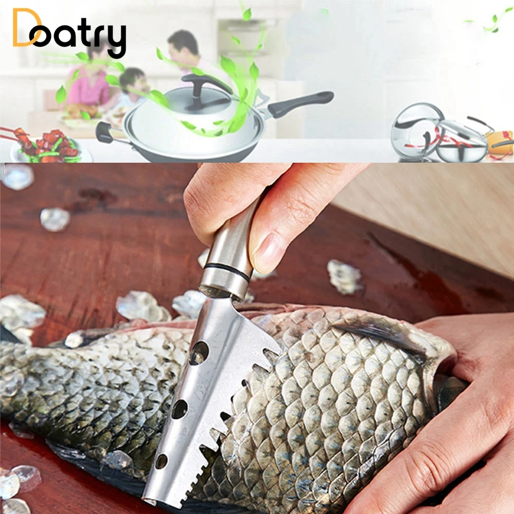 Kitchen Tools Cleaning Fish Skin Stainless Steel Fish Scales Scraper