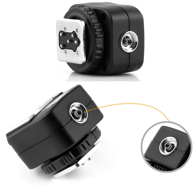 nikon ttl pc port hot shoe adapter